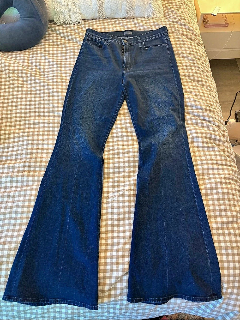 Mother The Weekender Flare Jeans Women's Blue Flare Jeans Like New